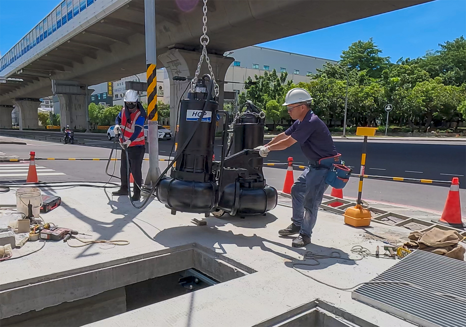 Flood Control Pumping Station in Kaohsiung, Taiwan